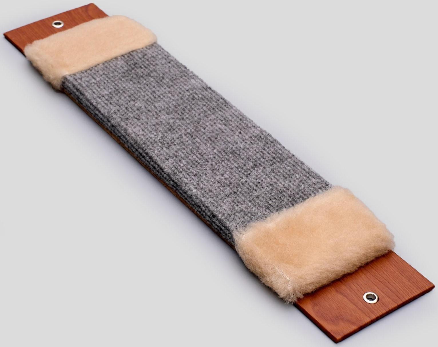 Когтеточка ковролиновая, малая 45x10 см  микс цветов