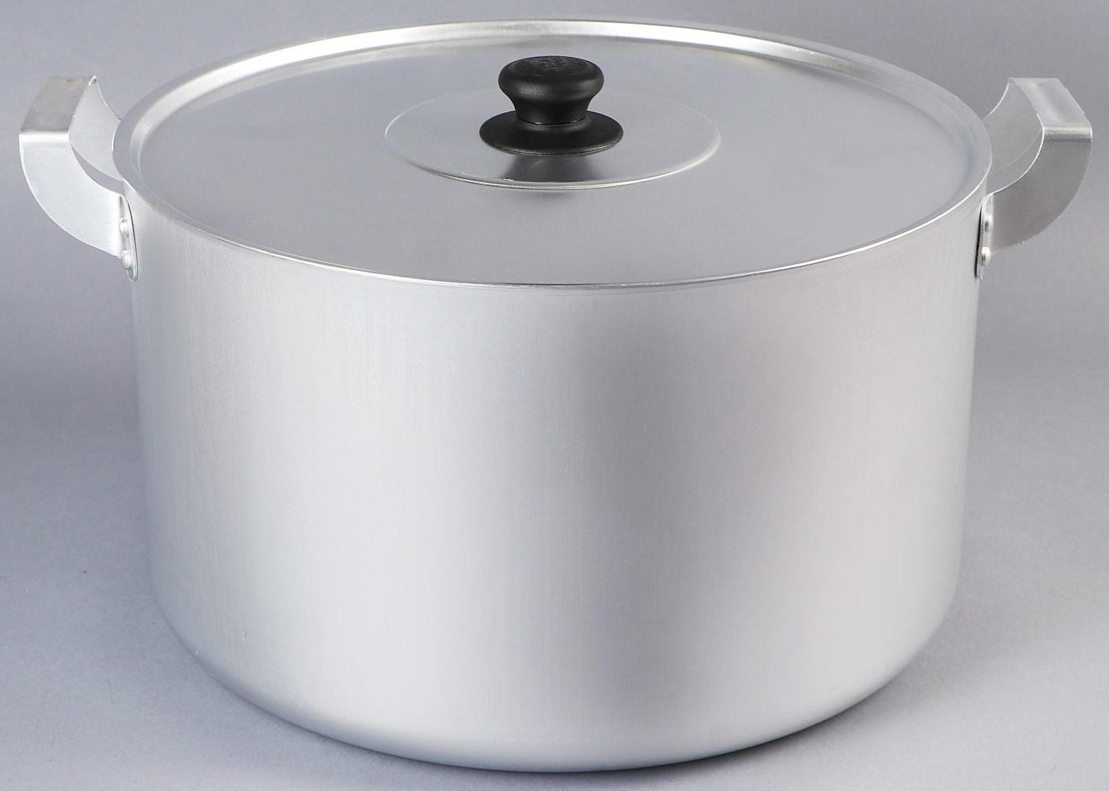 Кастрюля, 15 л, металлическая крышка, цвет хромированный