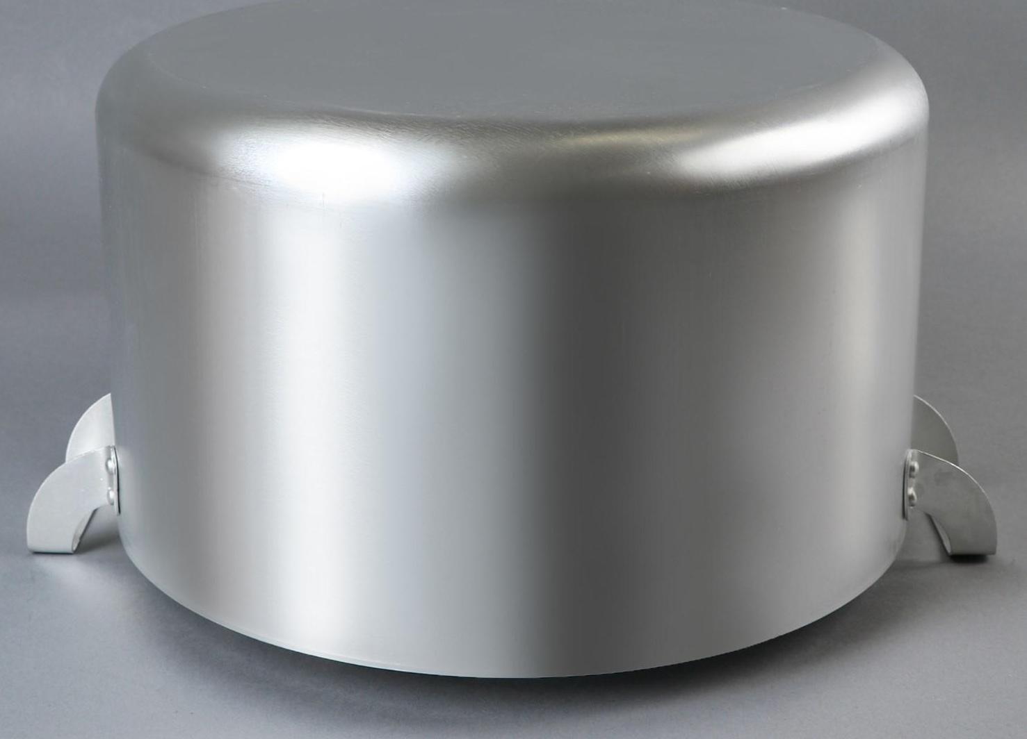 Кастрюля, 15 л, металлическая крышка, цвет хромированный