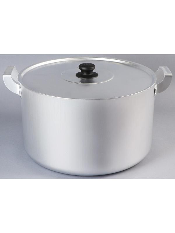 Кастрюля, 15 л, металлическая крышка, цвет хромированный