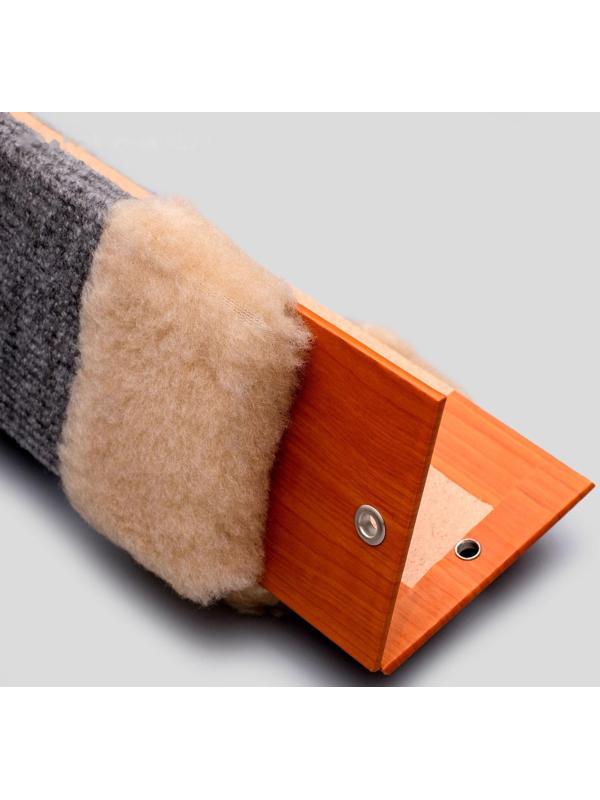 Когтеточка ковролиновая угловая, малая 45x10 см микс цветов