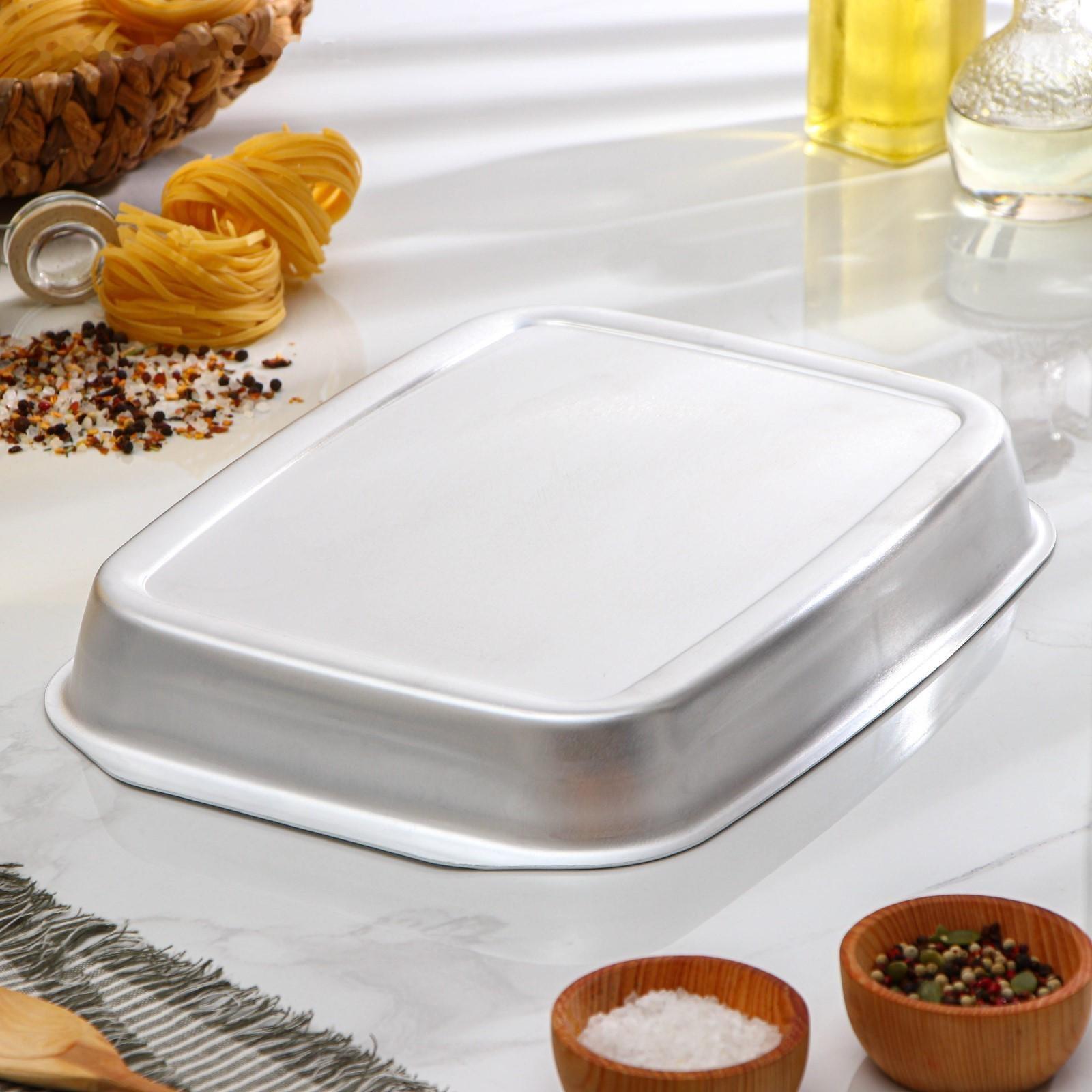 Противень, 26×36 см, цвет серебряный