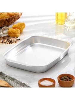 Противень, 26×36 см, цвет серебряный