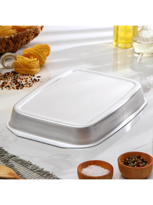 Противень, 26×36 см, цвет серебряный