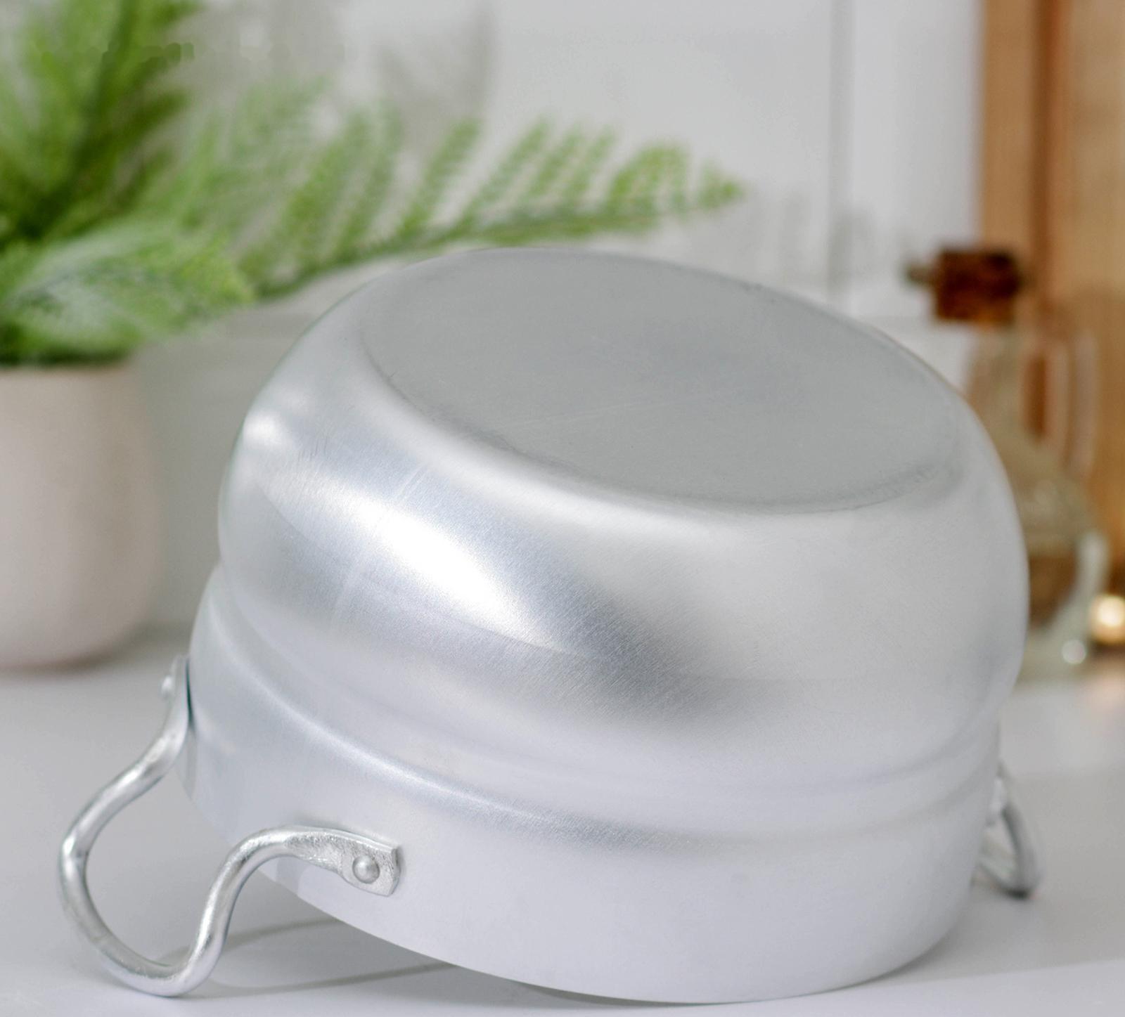 Кастрюля, 2,5 л, полусферическая, цвет хромированный