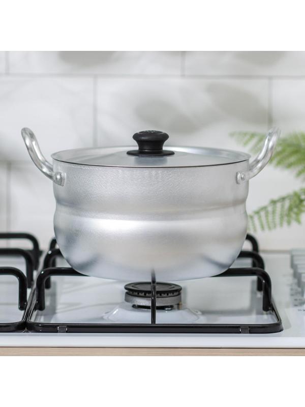 Кастрюля, 2,5 л, полусферическая, цвет хромированный