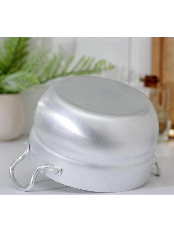 Кастрюля, 2,5 л, полусферическая, цвет хромированный