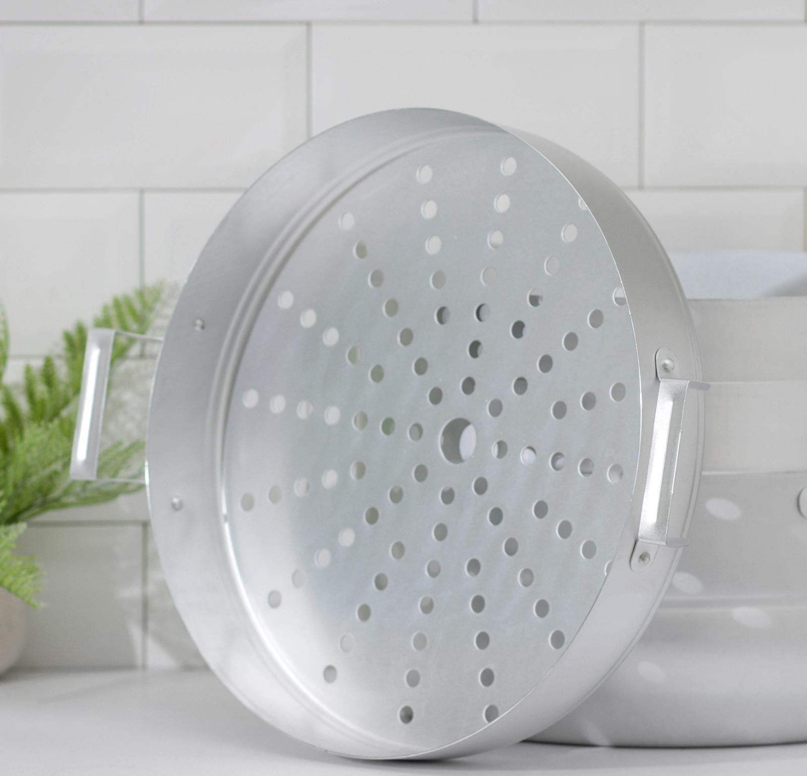 Мантоварка, 13 л, d=34,5 см, с 3 сетками, металлическая крышка