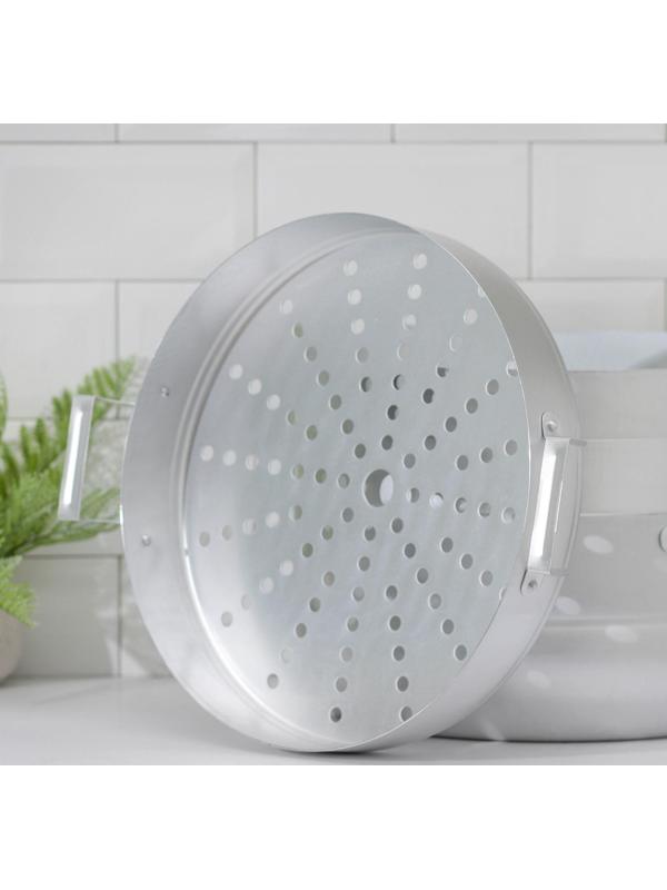 Мантоварка, 13 л, d=34,5 см, с 3 сетками, металлическая крышка