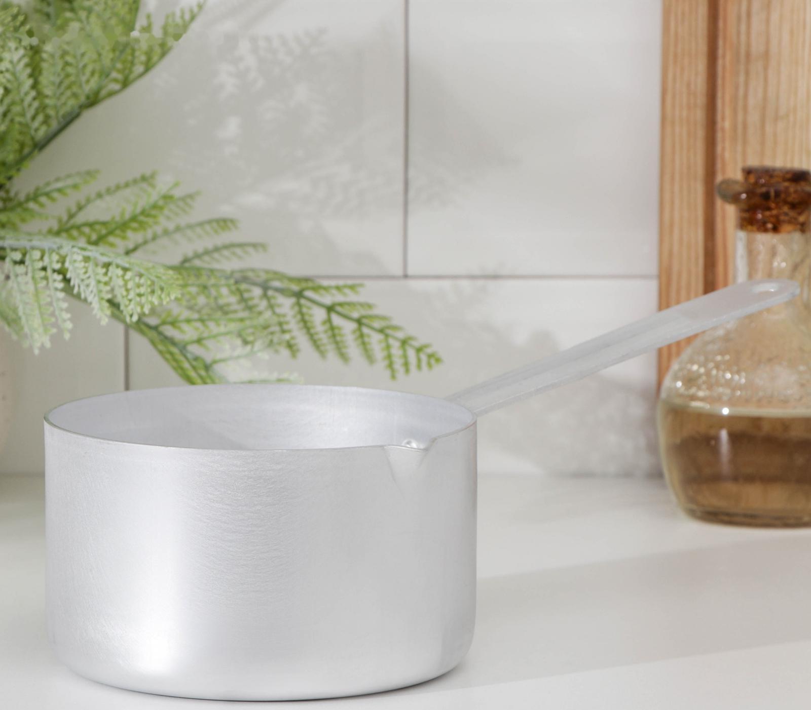 Ковш, 750 мл, металлическая ручка, цвет хромированный