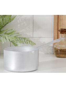 Ковш, 750 мл, металлическая ручка, цвет хромированный