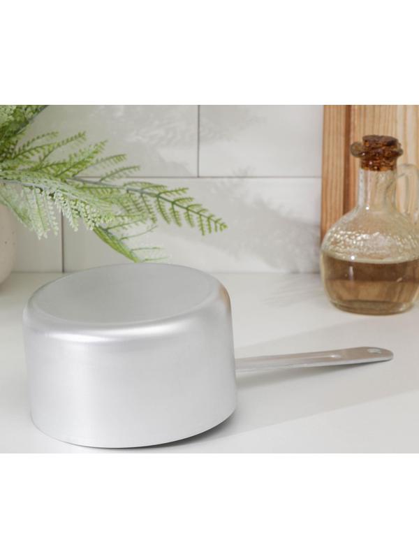 Ковш, 750 мл, металлическая ручка, цвет хромированный