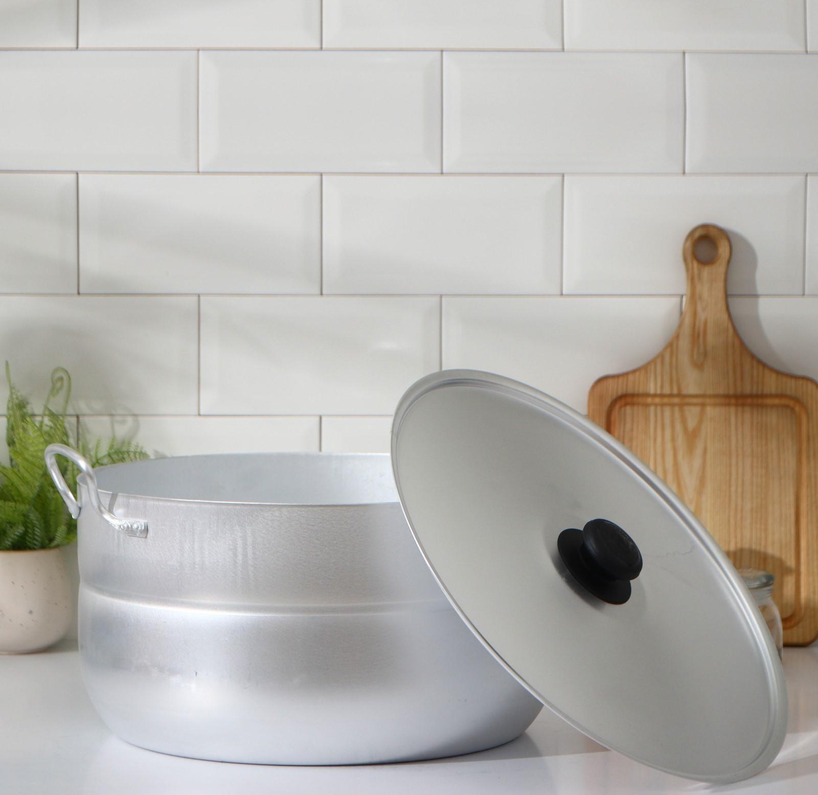 Кастрюля, 15 л, металлическая крышка, цвет серый