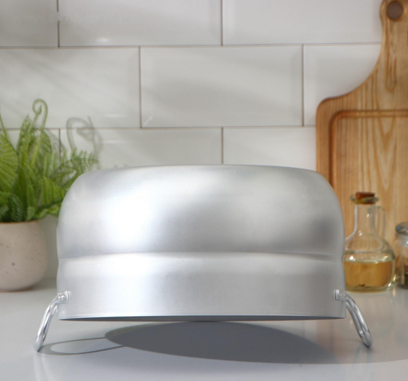 Кастрюля, 10 л, металлическая крышка, цвет серый