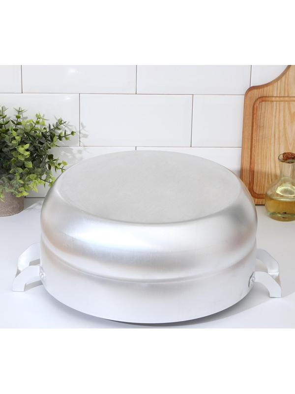 Манты-казан, 13 л, с 4 сетками, высота секции 5 см, металлическая крышка