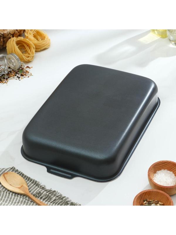 Противень «Экономика», 23×30 см, антипригарное покрытие, цвет синий