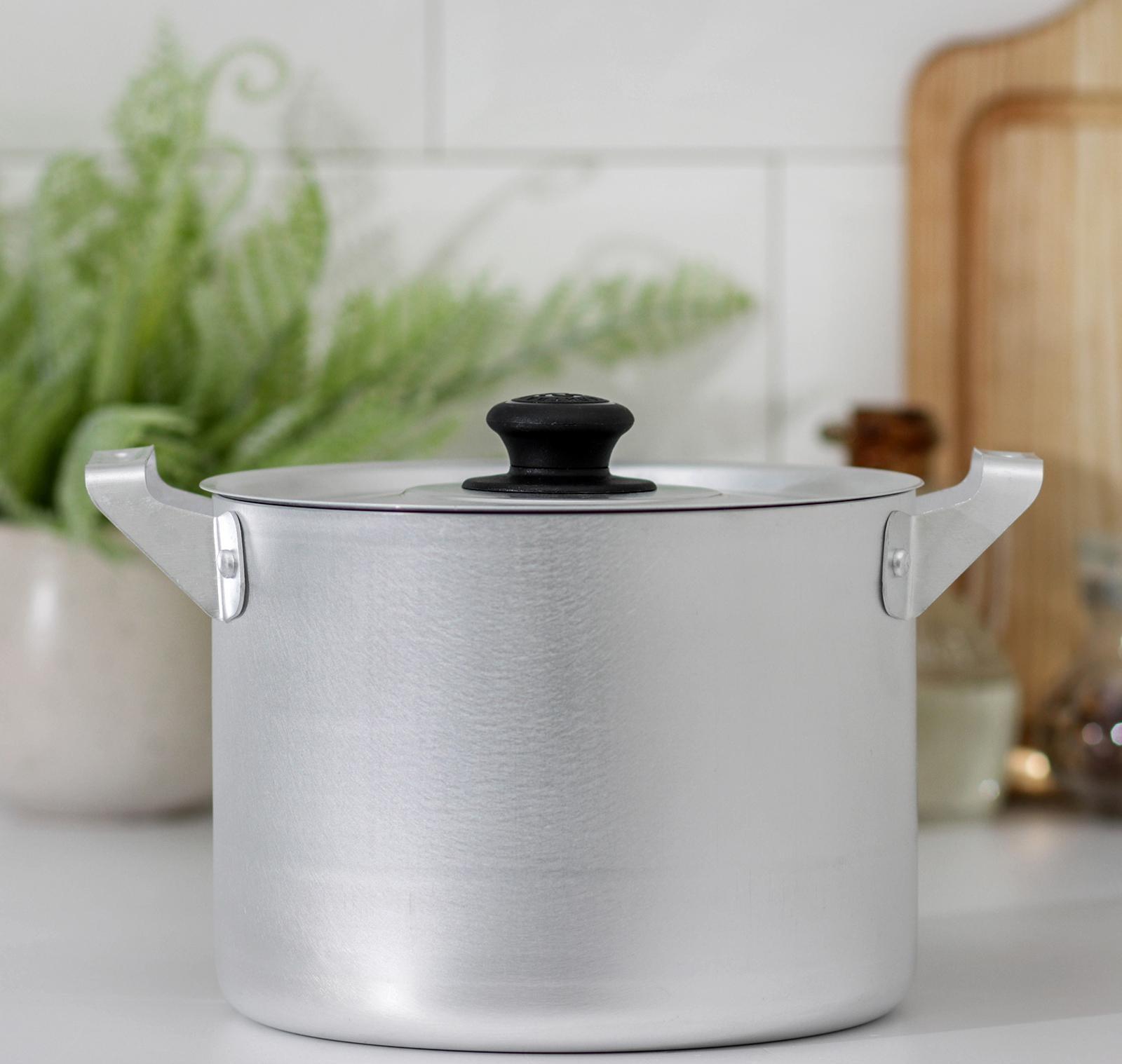 Кастрюля, 2,5 л, глубокая, металлическая крышка, цвет хромированный