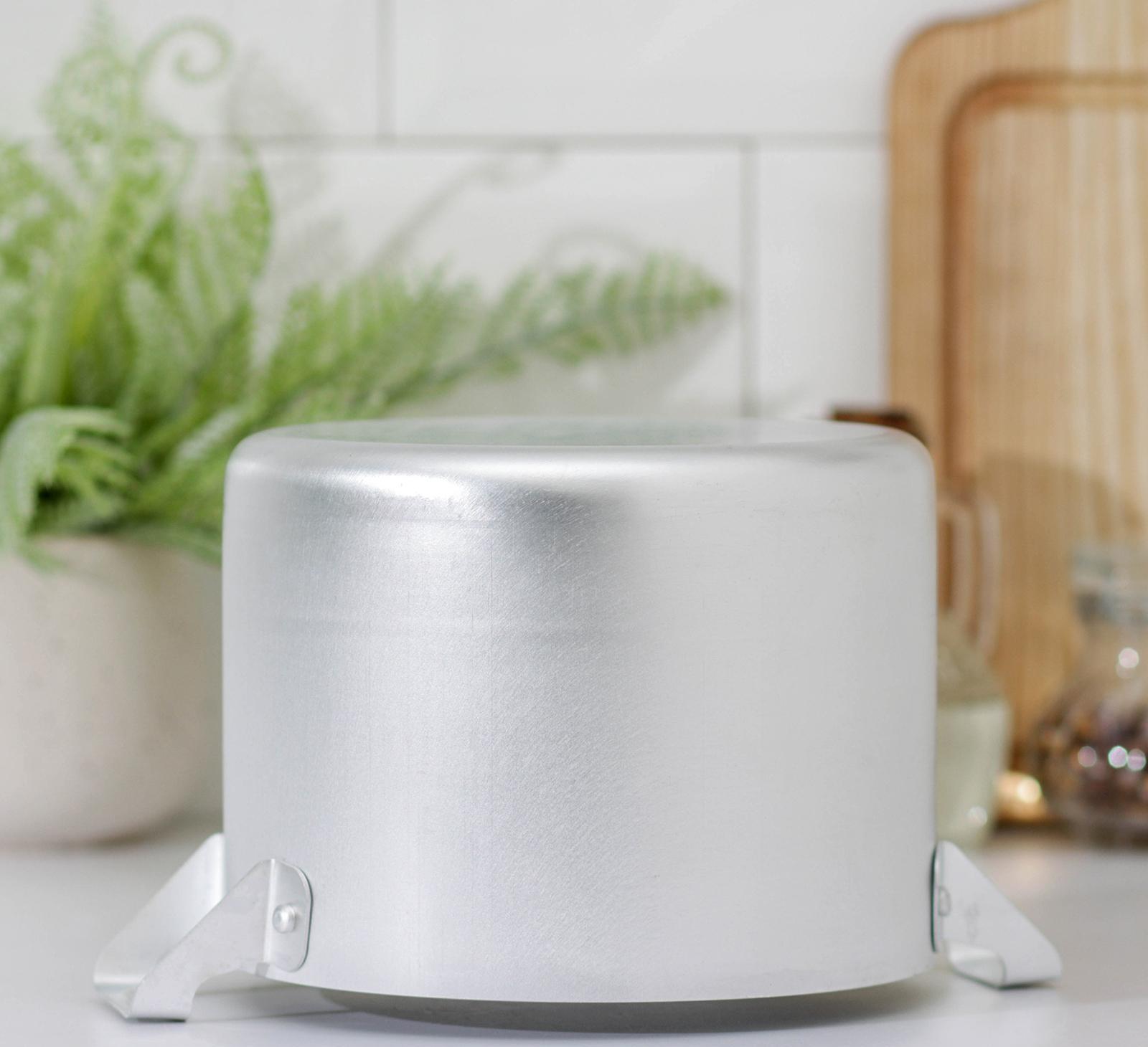 Кастрюля, 2,5 л, глубокая, металлическая крышка, цвет хромированный