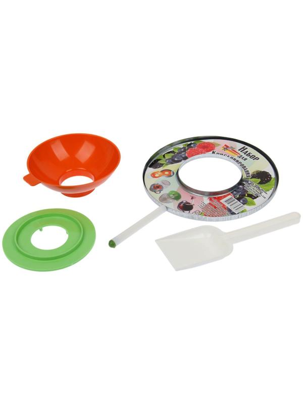 Набор для консервирования: воронка, магнит, лопатка, насадка на стерилизатор