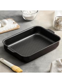 Противень «Хозяюшка», 23×30 см, антипригарное покрытие, цвет бордовый