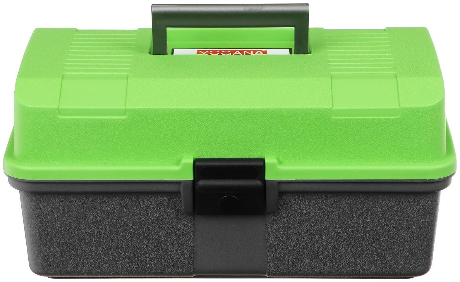 Ящик YUGANA двухполочный, цвет зеленый