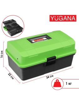 Ящик YUGANA двухполочный, цвет зеленый