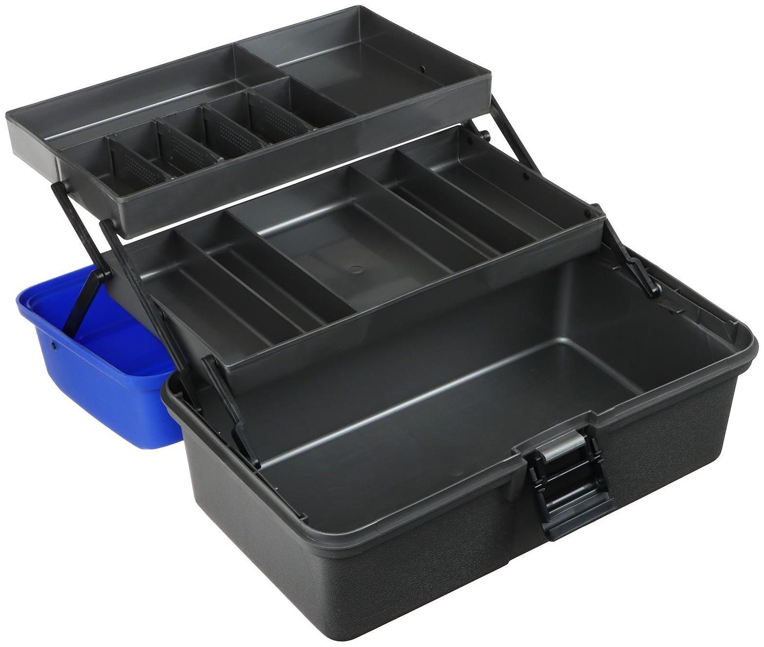 Ящик YUGANA двухполочный, цвет синий