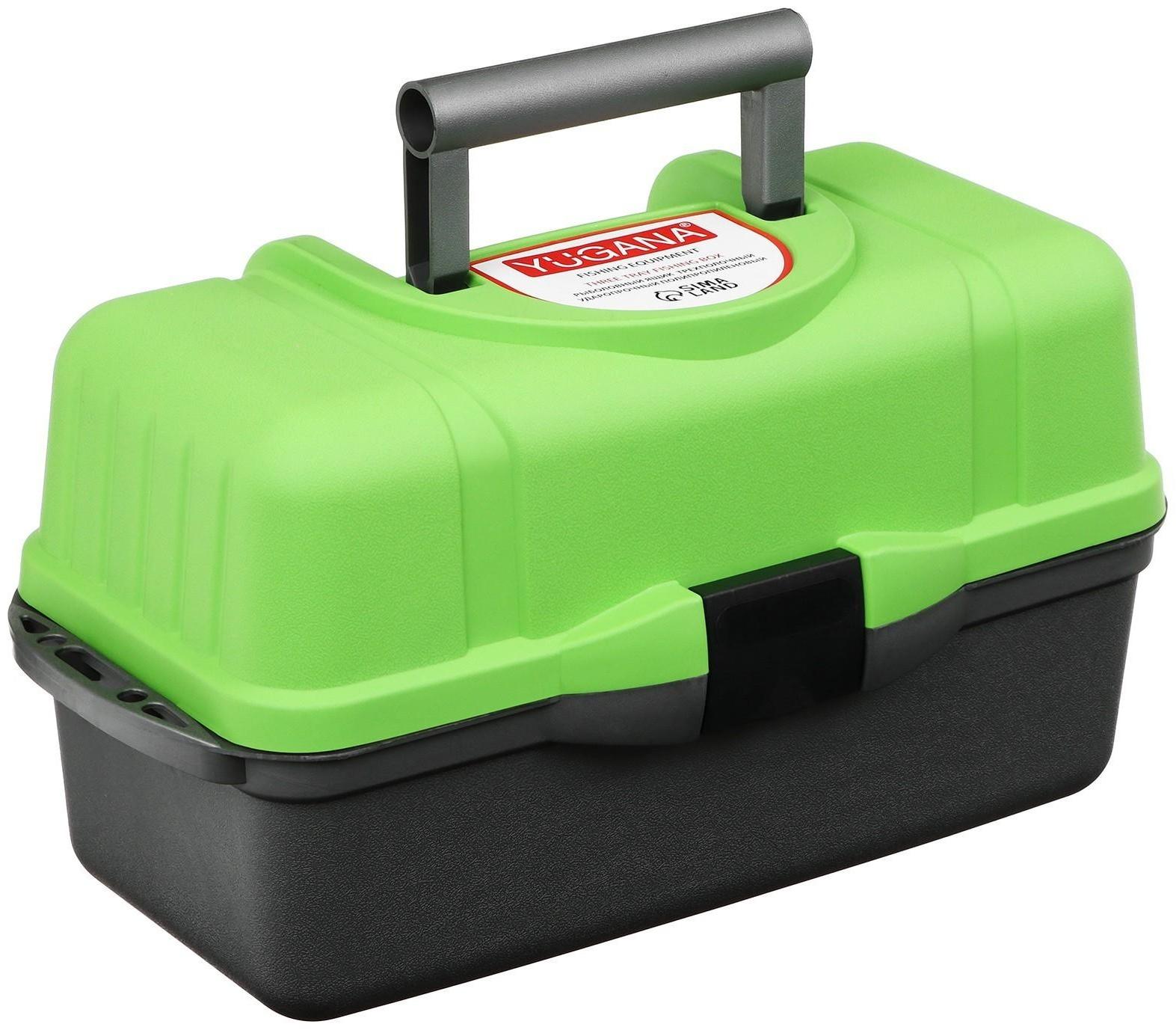 Ящик YUGANA трехполочный, цвет зеленый