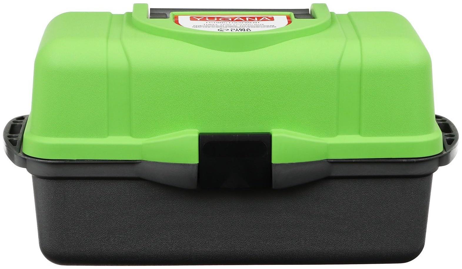Ящик YUGANA трехполочный, цвет зеленый