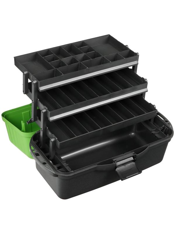 Ящик YUGANA трехполочный, цвет зеленый