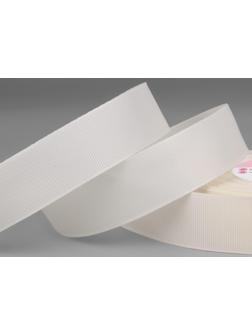 Лента репсовая, 25 мм, 23 ± 1 м, цвет молочный №08