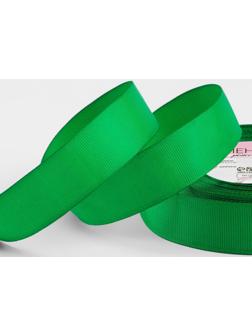 Лента репсовая, 25 мм, 23 ± 1 м, цвет зелёный №19