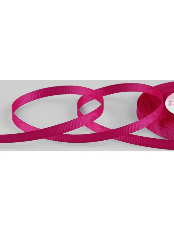 Лента репсовая, 6 мм, 23 ± 1 м, цвет малиновый №28