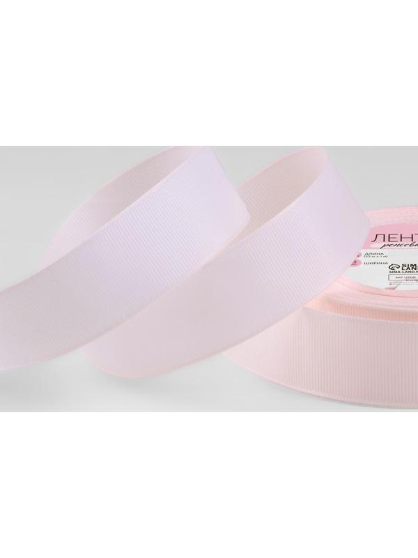 Лента репсовая, 25 мм, 23 ± 1 м, цвет персиковый №07
