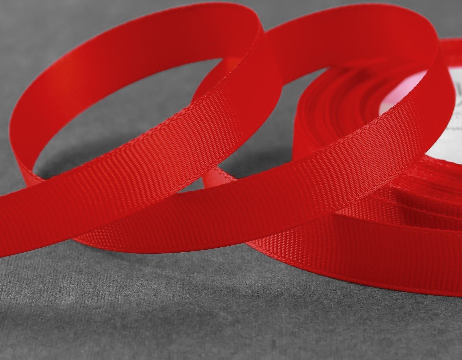 Лента репсовая, 15 мм, 23 ± 1 м, цвет красный №26