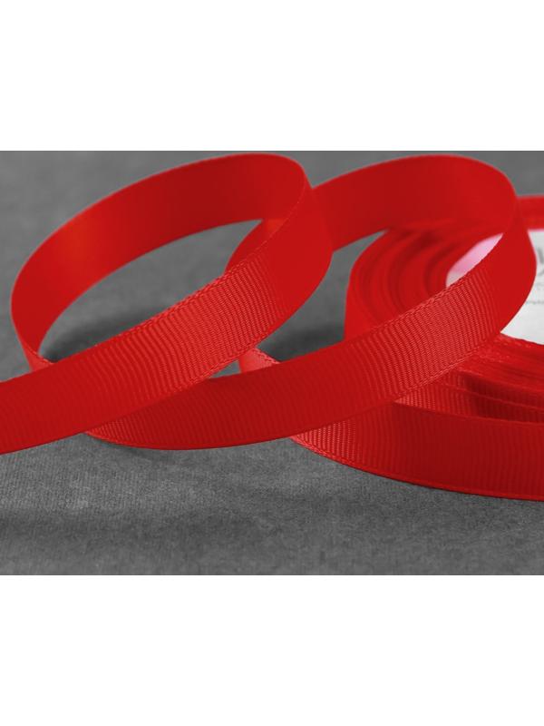 Лента репсовая, 15 мм, 23 ± 1 м, цвет красный №26