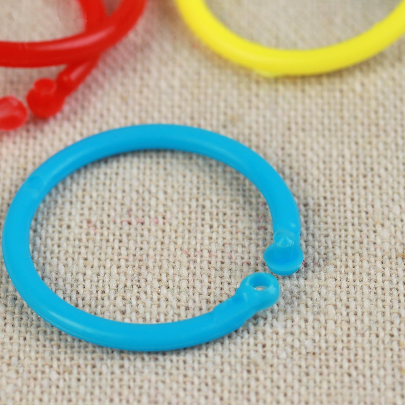 Кольцо-маркер для вязания, d = 2,5 см, 10 шт, цвет разноцветный