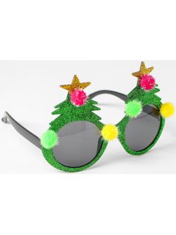 Карнавальные очки «Ёлочка», цвета МИКС