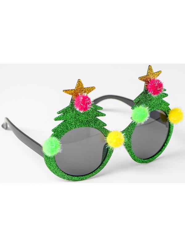 Карнавальные очки «Ёлочка», цвета МИКС