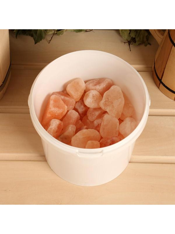 Соль гималайская галька фракция 50-100мм, 2 кг, ведро