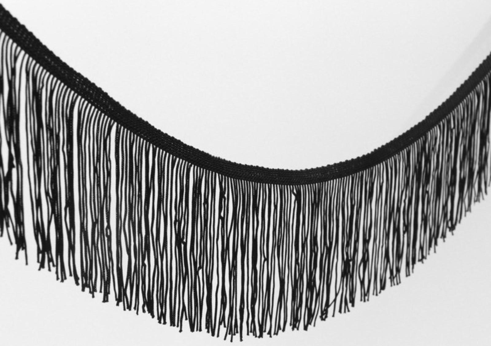 Тесьма декоративная «Бахрома», 10 см, 5 ± 0,5 м, цвет чёрный