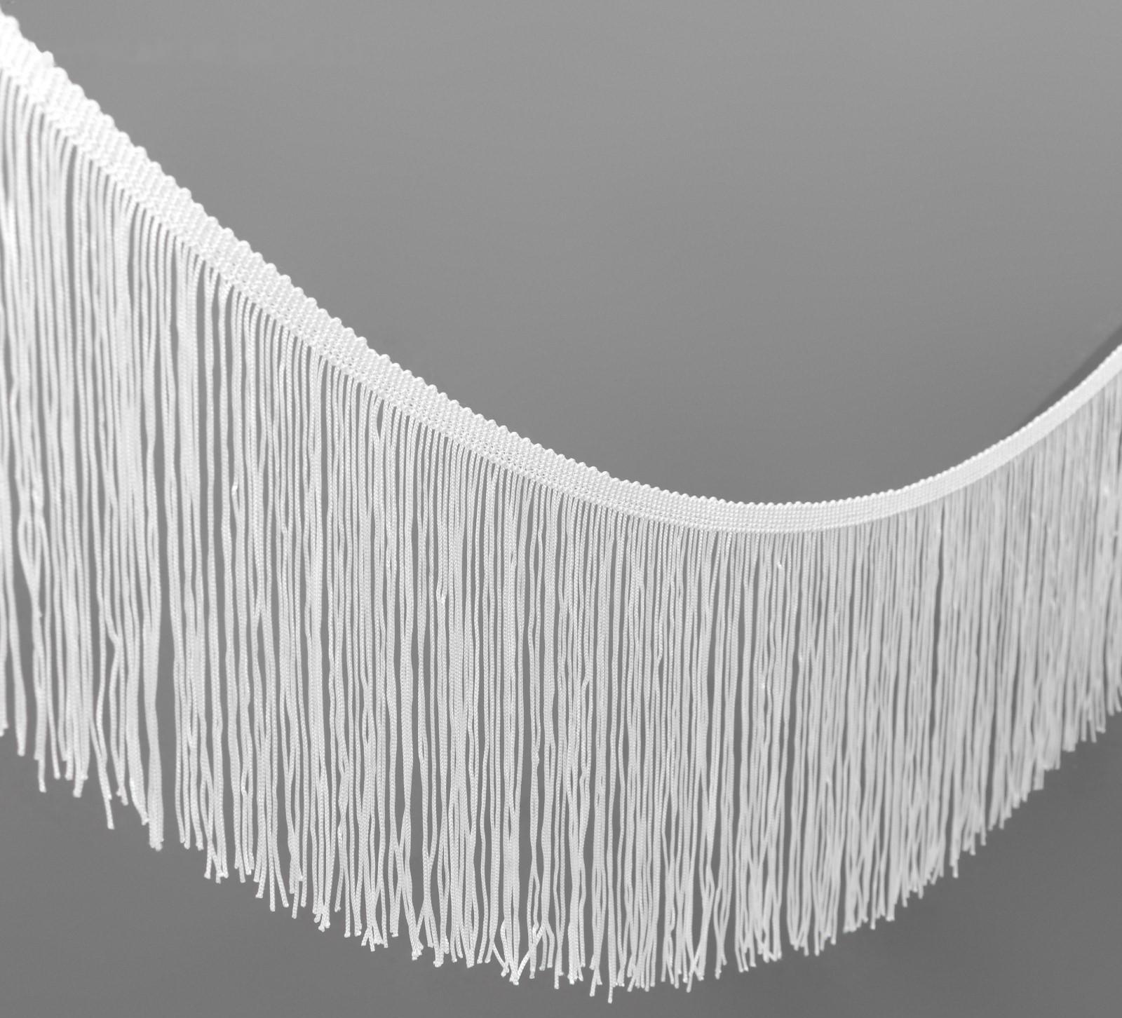 Тесьма декоративная «Бахрома», 15 см, 5 ± 0,5 м, цвет белый