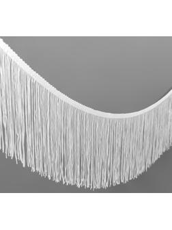 Тесьма декоративная «Бахрома», 15 см, 5 ± 0,5 м, цвет белый