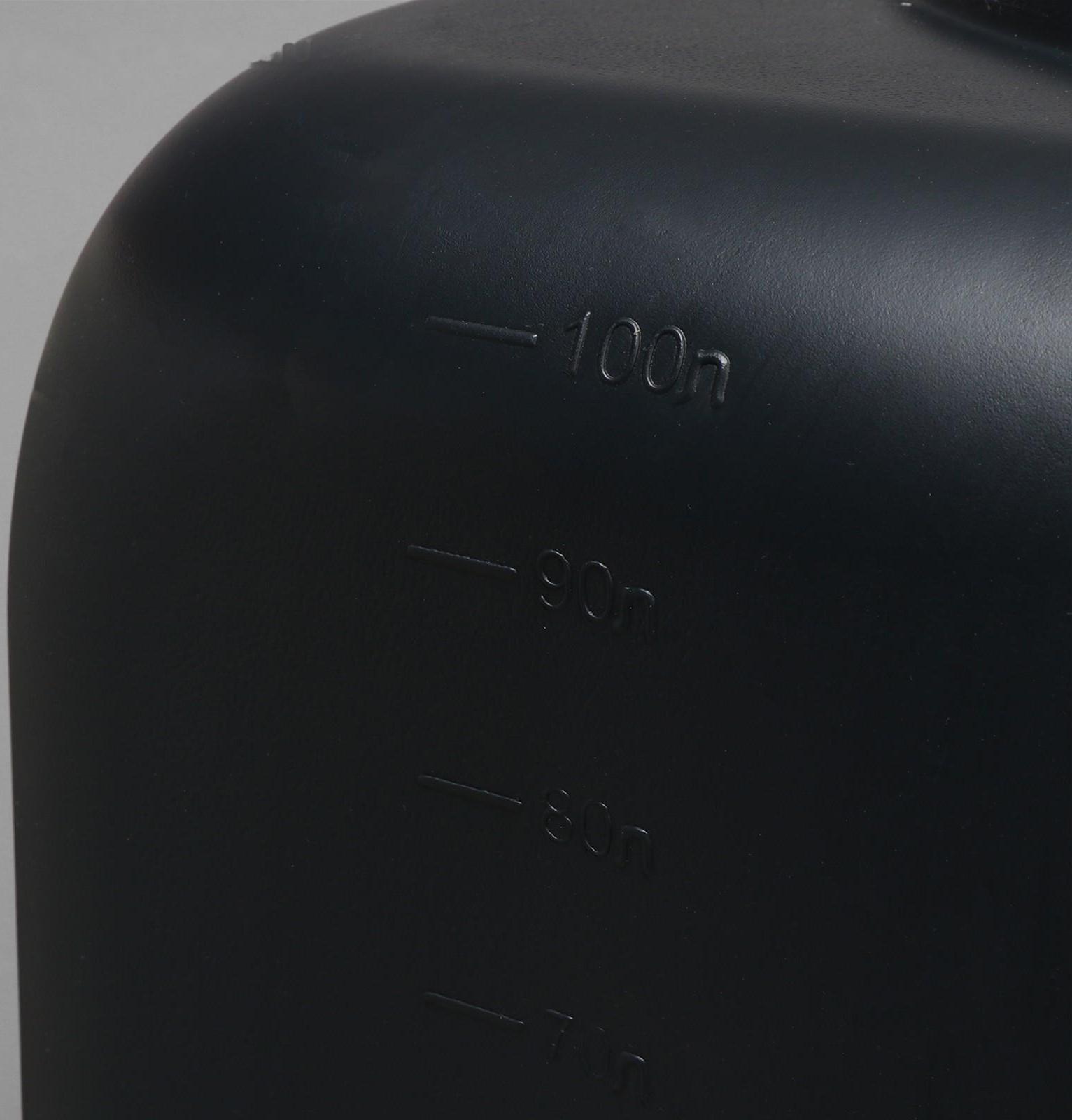 Бак для душа, 100 л, с крышкой, с резьбой под кран, чёрный