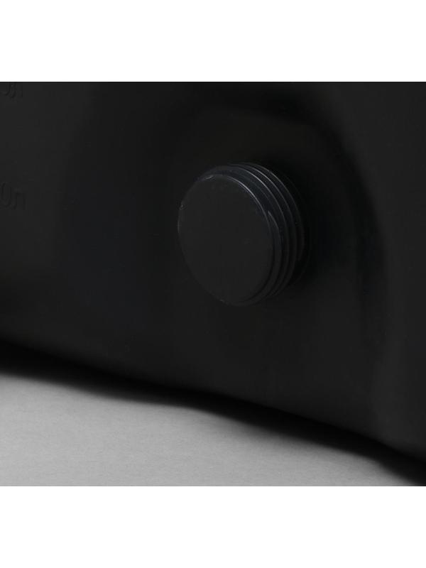 Бак для душа, 100 л, с крышкой, с резьбой под кран, чёрный