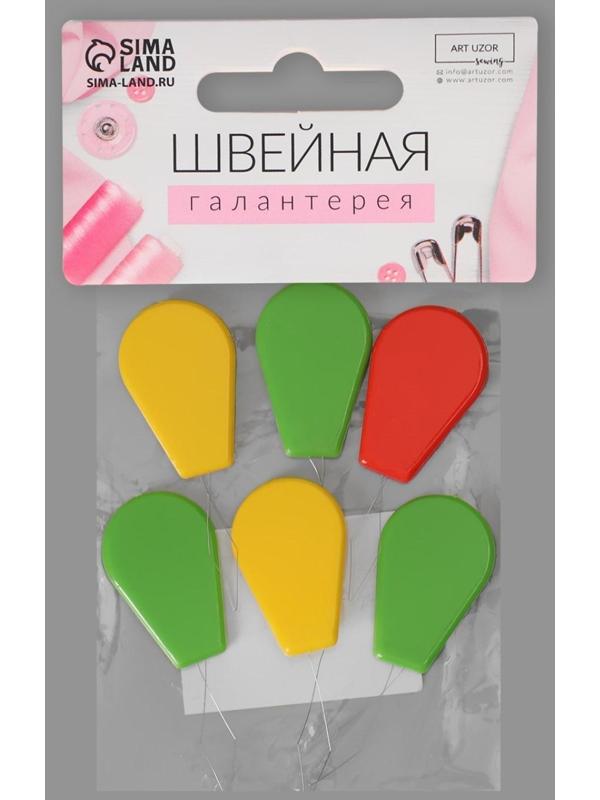 Нитевдеватели, 6 шт, цвет разноцветный