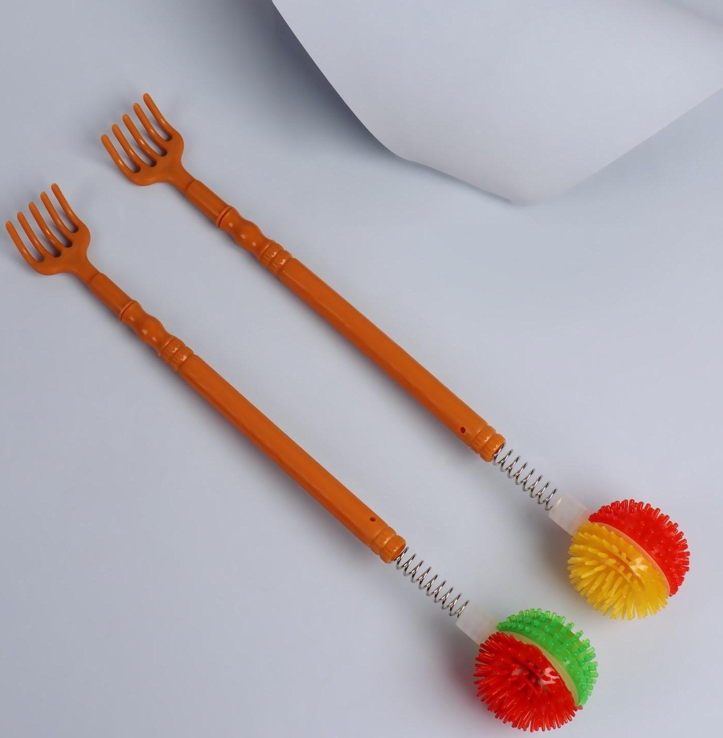 Массажёр - чесалка «Мячик», двусторонний, цвет МИКС