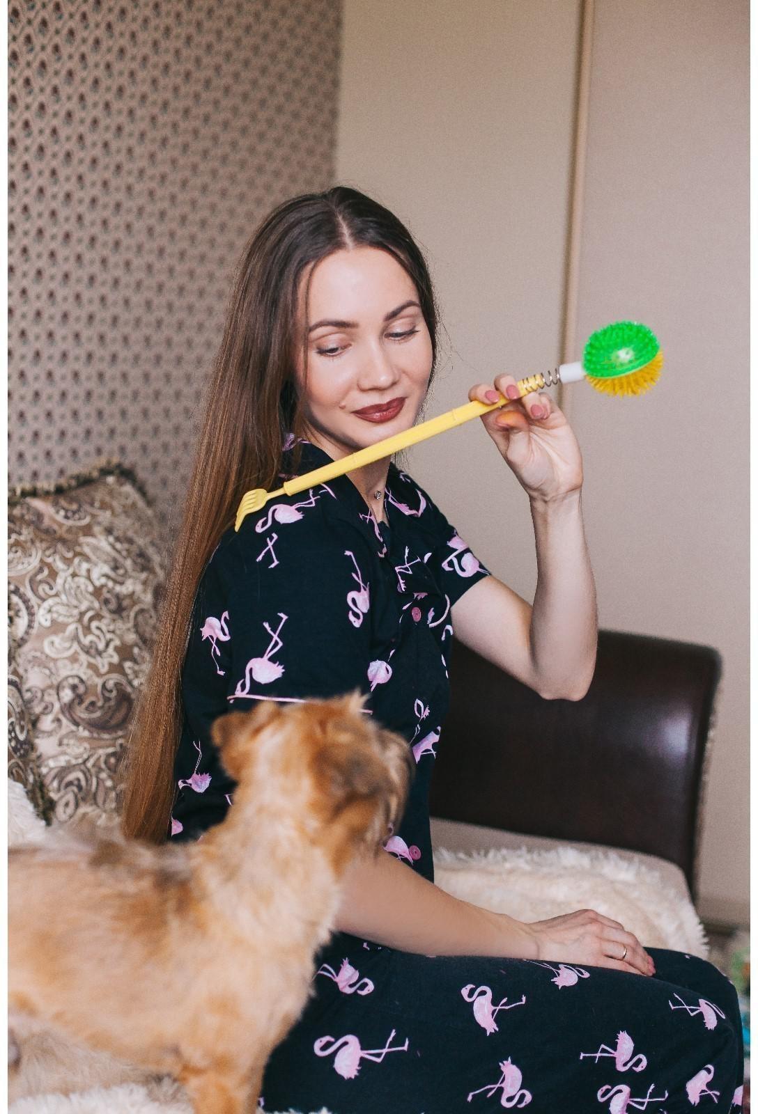 Массажёр - чесалка «Мячик», двусторонний, цвет МИКС