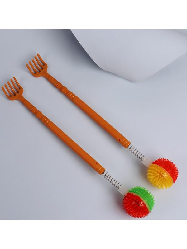 Массажёр - чесалка «Мячик», двусторонний, цвет МИКС