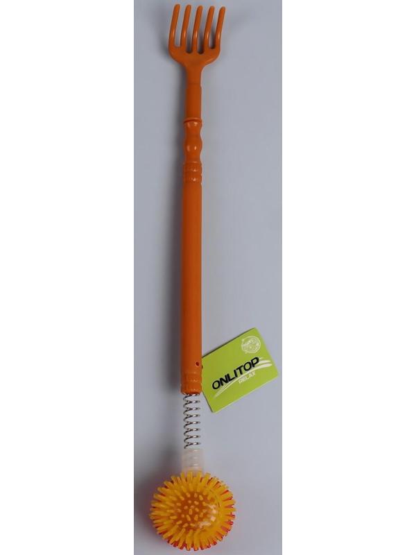 Массажёр - чесалка «Мячик», двусторонний, цвет МИКС